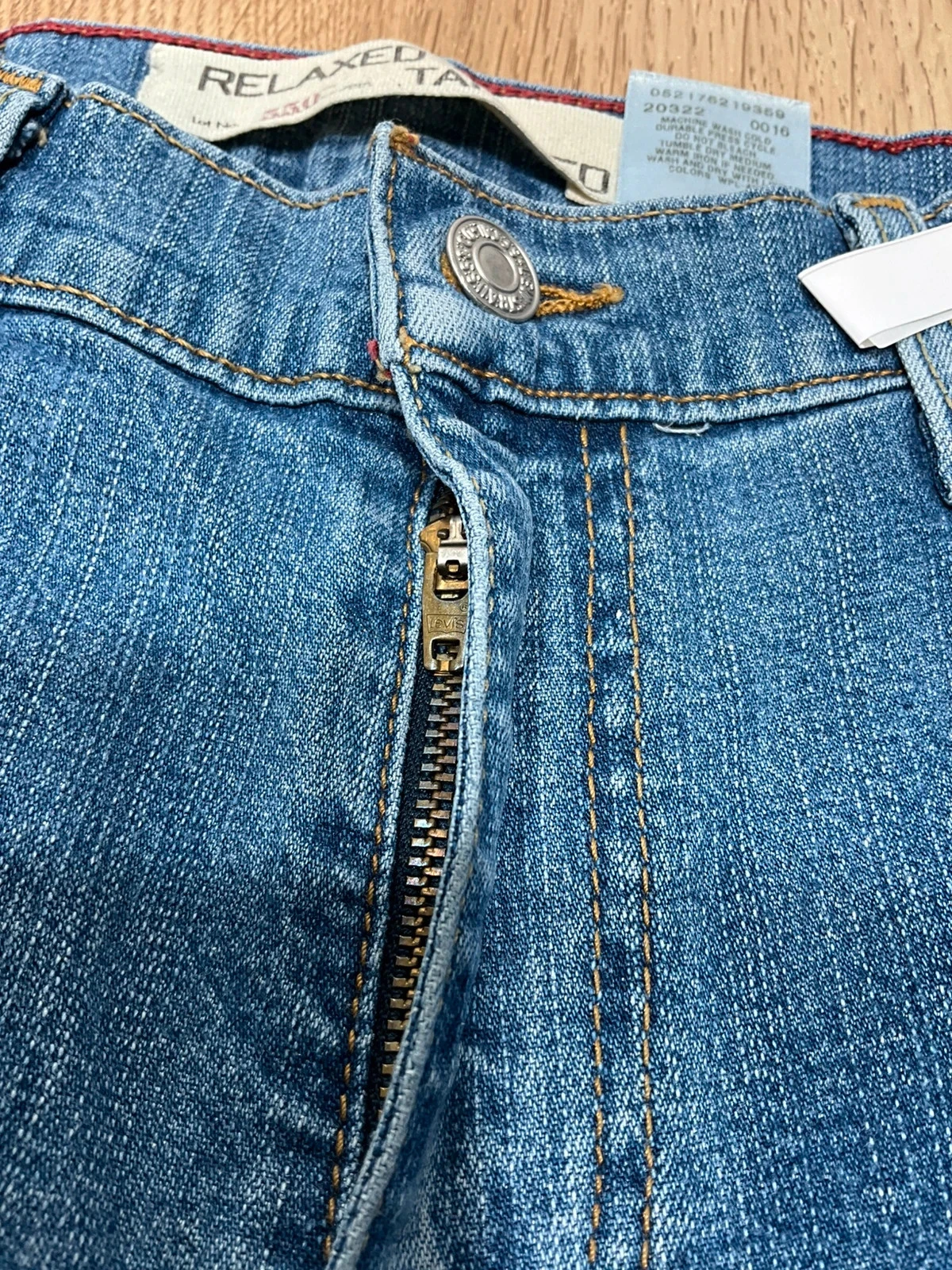 Jean Levi’s Homme 550 Relaxed Tapered 6M Vintage 99% Coton Bleu  Lvh 076 – photo 5